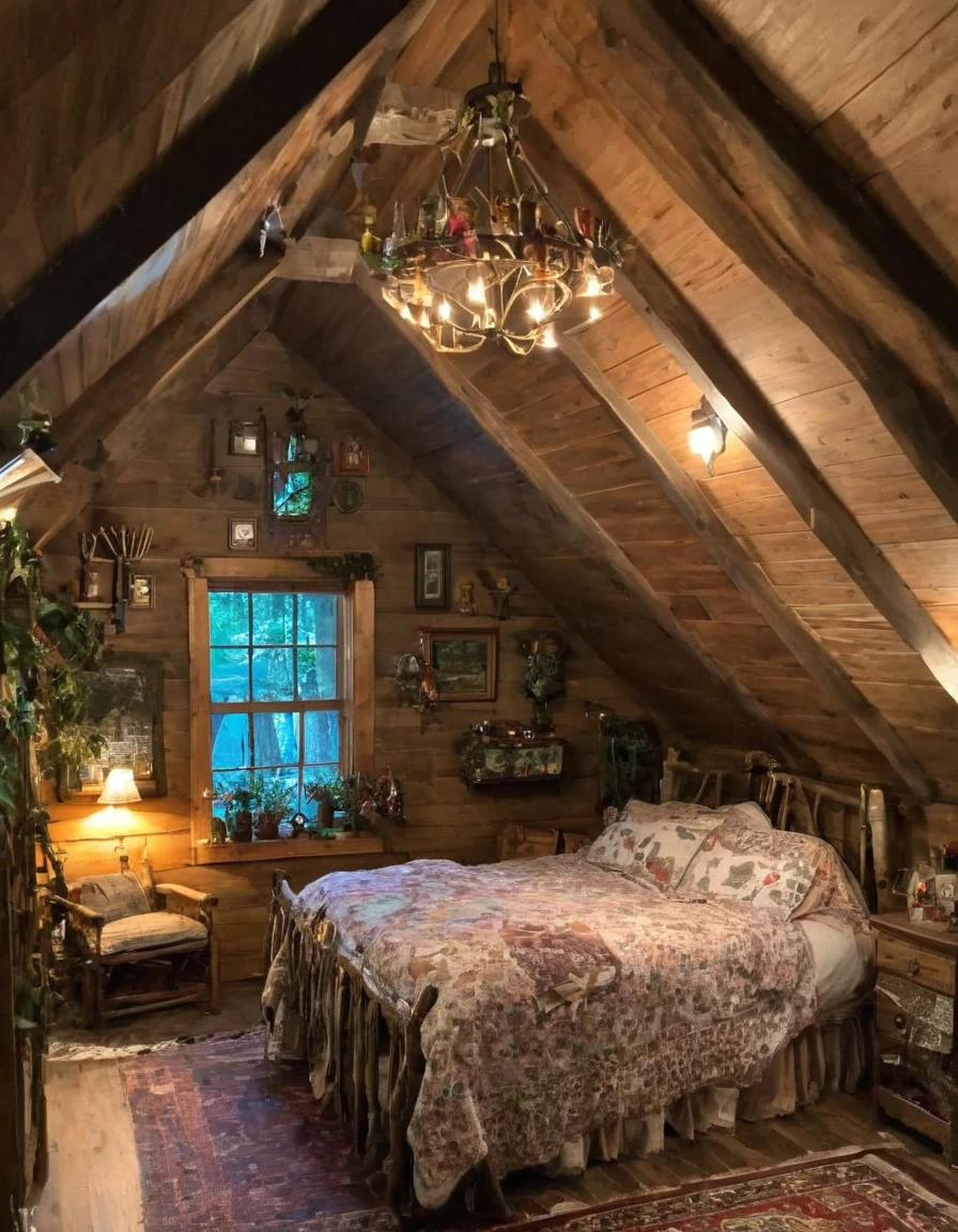 bedroom with room, cozy room, cozy treehouse bedroom, small bedroom, cozy place, cozy bed, cottagecore hippie, thomas kinkade. cute cozy room, in an attic, cottagecore, cozy and peaceful atmosphere, pleasant cozy atmosphere, cottagecore!!, cabin in the woods