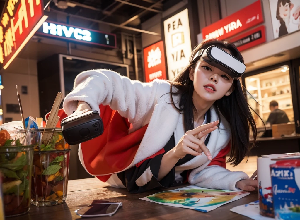 New Year's Day lively art paintings,There are no characters, with VR Glasses