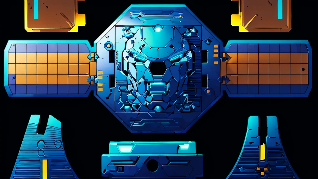 Mecha parts, highly detailed panel cuts, Spacesuit cartoon,Space car cartoon, 融合Mecha parts, highly detailed panel cuts,Plan of a small space station with computers, parts and components, 融合Mecha parts, simple Bionic explosion diagram, Very detailed schematic, Highly detailed toys, cyborg parts and components, Mecha details, Clean lines and flat colors, Mecha parts, Mechanical body, Bionic explosion diagram, Realistic shadow parts, Mechanical parts details