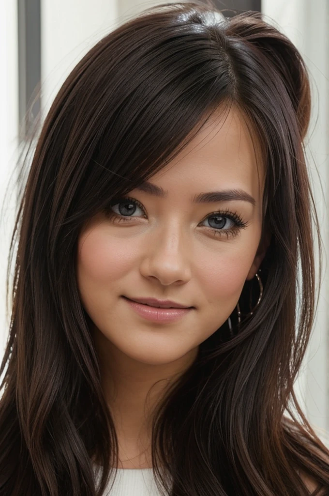 Facebook profile photo for a page, where you have a Victoria's Secret model with a Victoria's Secret gift bag (contains thick vertical hot pink and low pink stripes interspersed), that says Kras Penrose on the model's clothes NO ANIME