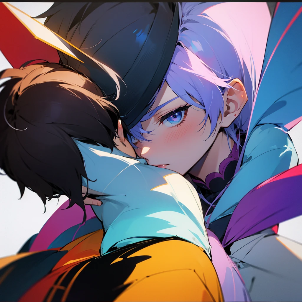 epic anime poster of two gay lovers