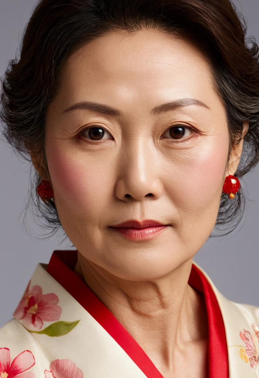 ((Highest quality)), ((masterpiece)), (detailed),Perfect Face,Japanese,Mature Woman,Upper Body
