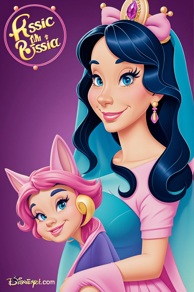 Disney style caricature of the Mystical Rosa Virgin