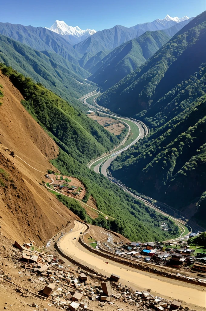Every where landslide in nepal