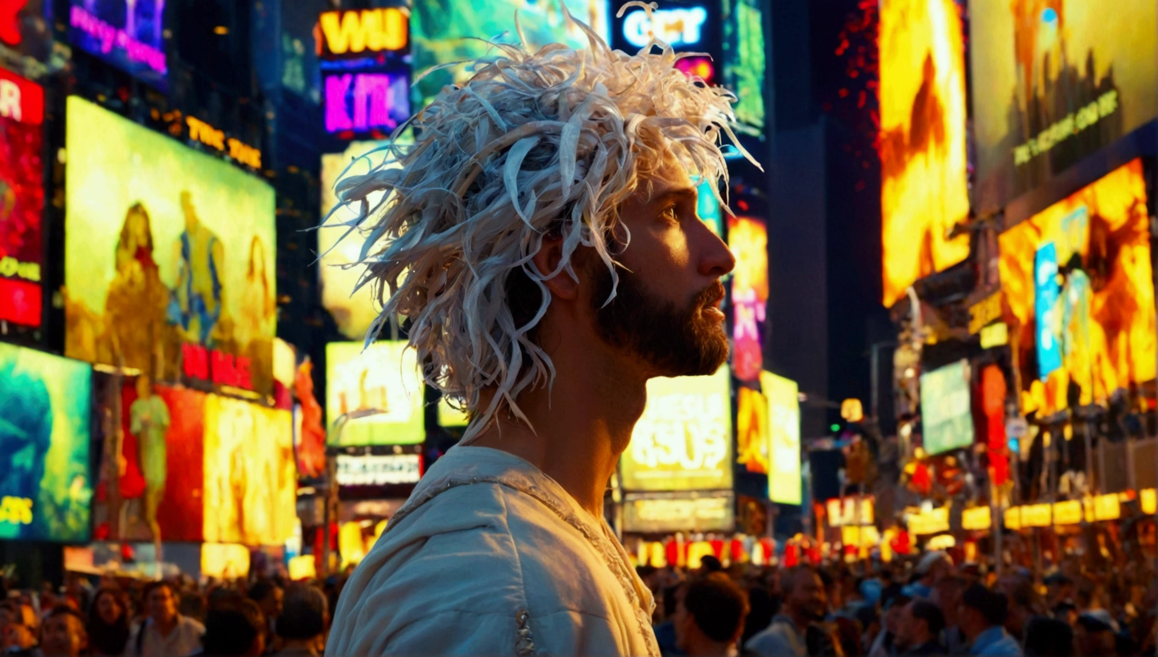 The Rapture Scene in the Bible, Jesus is in heaven with the angels, A city on its knees, It was scary, Runner々, New York City, time square, The Return of Christ, The Return of Christ, The second coming of Christ, Angels in Heaven, White Jesus Christ in Heaven
