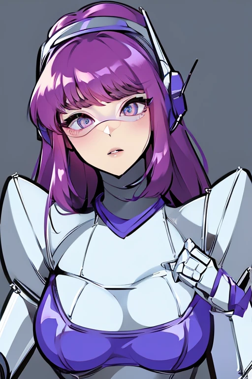 empty eyes,robotized woman,robot transformation ,big bust,Robot Joint
