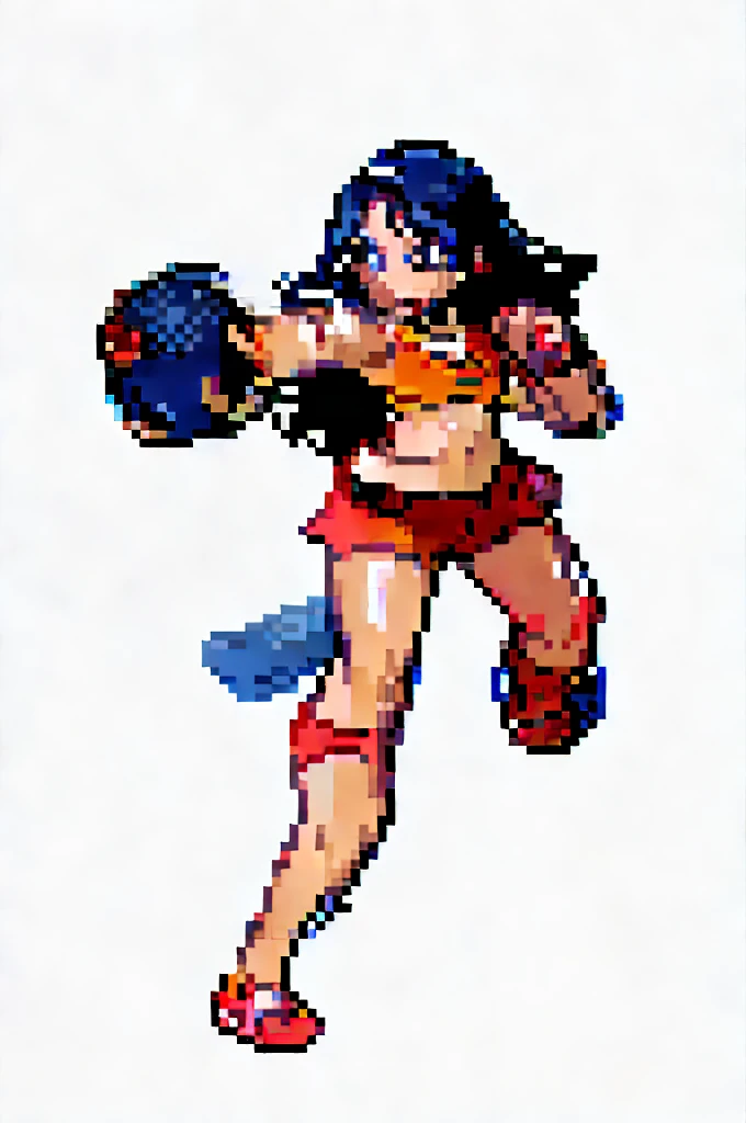 Obese NES Punch Out Woman boxer Sprite