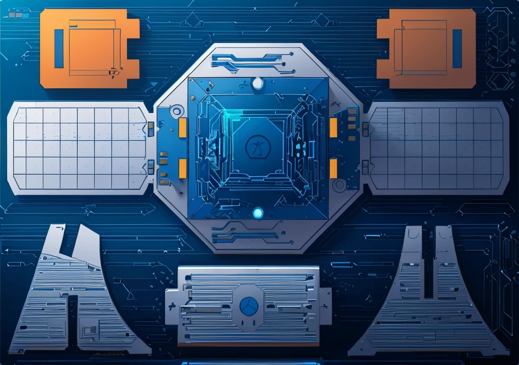 highly detailed panel cuts, highly detailed panel cuts,Plan of a small space station with computers, parts and components, simple Bionic explosion diagram, Very detailed schematic, Highly detailed toys, cyborg parts and components, Mecha details, Clean lines and flat colors, Mecha parts, Mechanical body, Bionic explosion diagram, Realistic shadow parts, Mechanical parts details