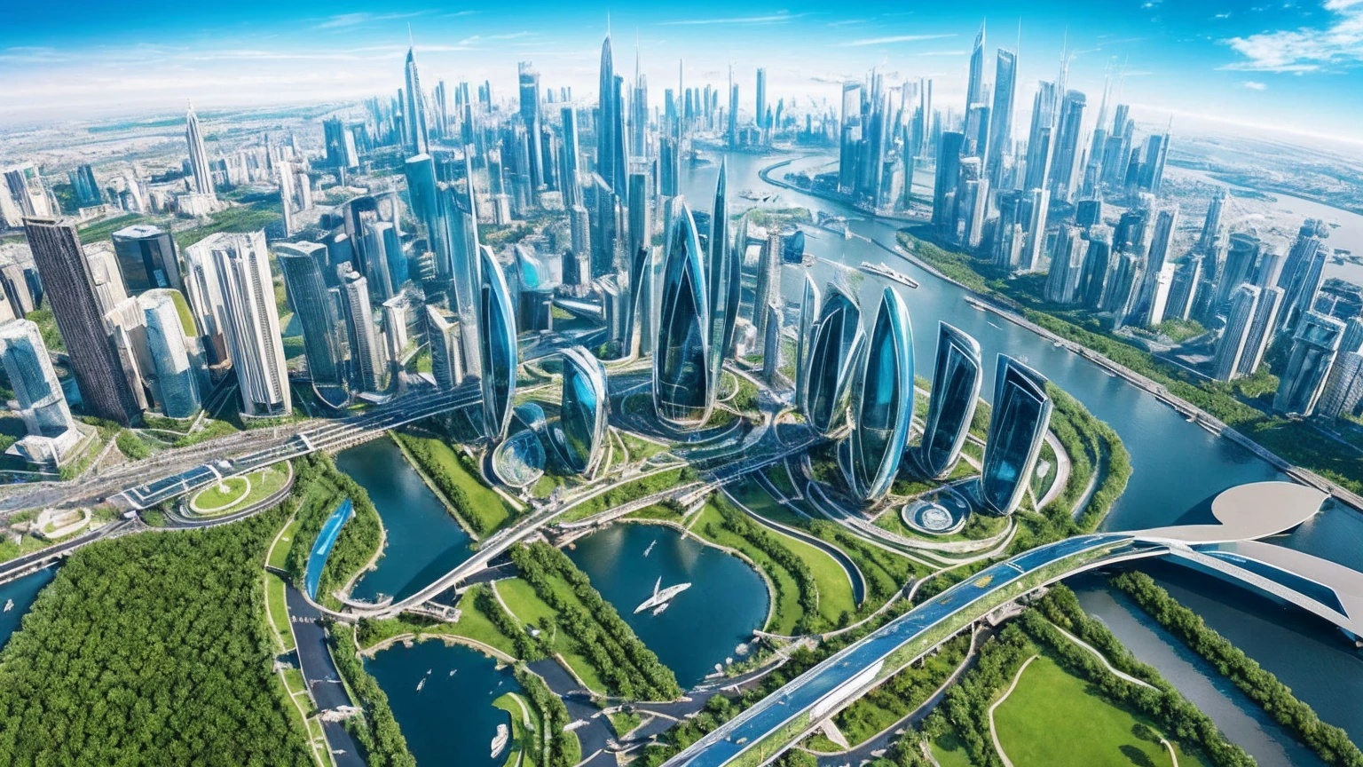 (Best quality,4K,8K,A high resolution,Masterpiece:1.2),Ultra-detailed,(Realistic,Photorealistic,photo-realistic:1.37),Futuristic floating city,Futuristic technology,Huge urban high-tech tablet platform,Airship,Floating in the sky,Futuristic city,Small airships around,High-tech hemispherical platform,Colorful lights,Advanced architecture,modernn architecture,skyscrapper,Access the cloud,Scenic beauty,view over city,Impressive design,Blend seamlessly with nature,energetic and vibrant atmosphere,Futuristic transportation system,Parking is suspended,Transparent path,Lush greenery,Sky gardens,cascading waterfalls,Magnificent skyline,reflections on the water,Sparkling river,Architectural innovation,futuristic skyscrapers,Transparent dome,The shape of the building is unusual,Elevated walkway,Impressive skyline,Glowing lights,Futuristic technology,Minimalist design,Scenic spots,Panoramic view,Cloud Piercing Tower,Vibrant colors,epic sunrise,epic sunset,Dazzling light display,magical ambiance,The future city,Urban Utopia,LuxuryLifestyle,Innovative energy,sustainable development,Smart city technology,Advanced infrastructure,Tranquil atmosphere,Nature and technology live in harmony,Awesome cityscape,Unprecedented urban planning,Architecture connects seamlessly with nature,High-tech metropolis,A cutting-edge engineering marvel,The future of urban living,Visionary architectural concept,Energy-efficient buildings,Harmony with the environment,A city floating above the clouds,Utopian dreams become reality,The possibilities are endless,State-of-the-art transportation network,Green energy integration,Innovative materials,Impressive holographic display,Advanced communication system,Breathtaking aerial view,Quiet and peaceful environment,Modernist aesthetics,Ethereal beauty