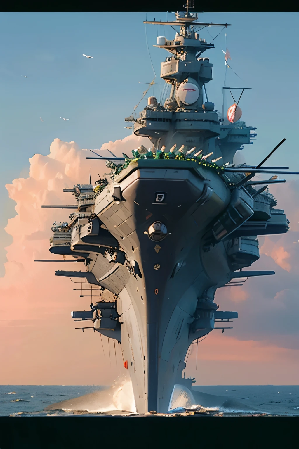 fleet，Aircraft Carrier，on the sea，