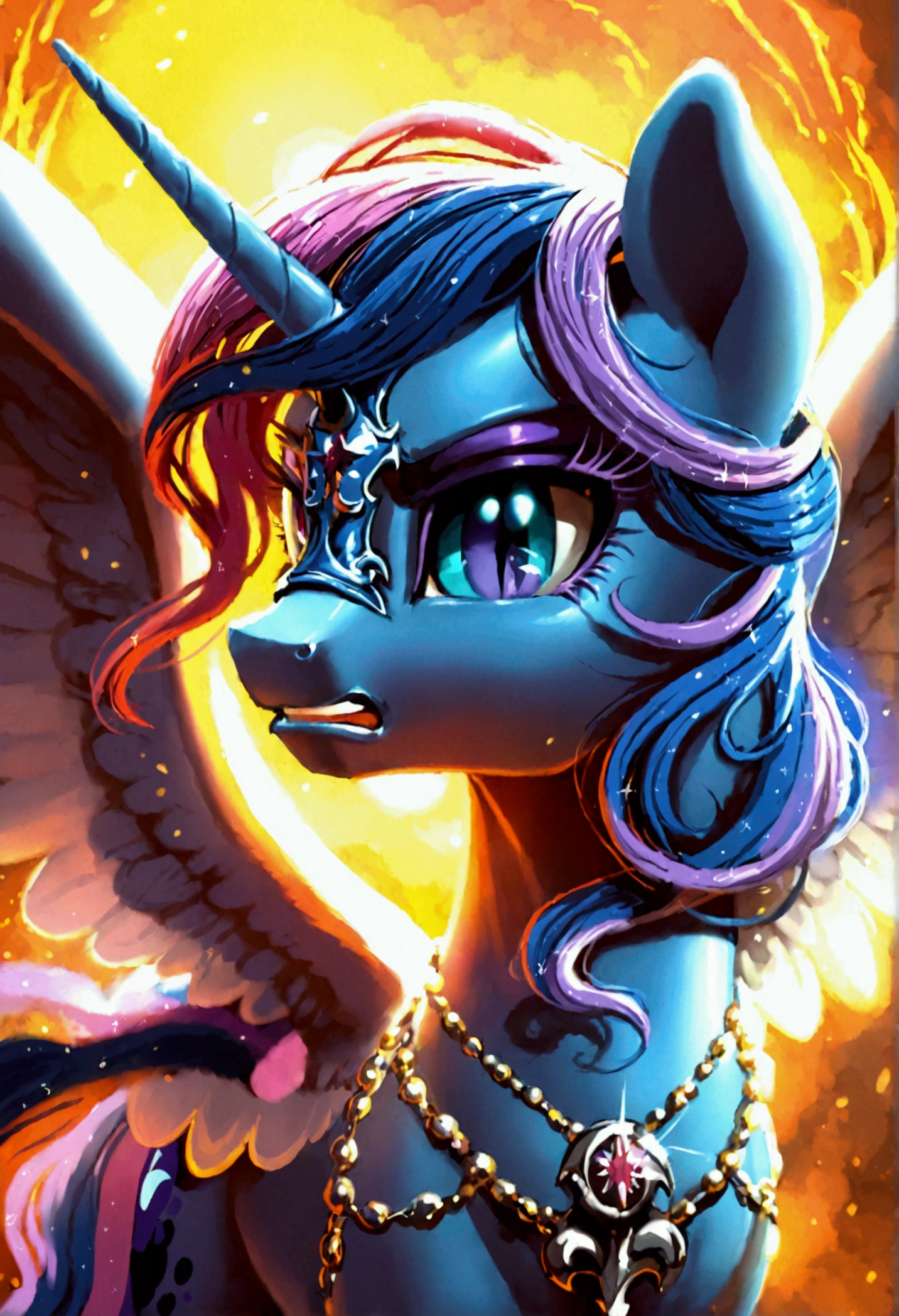 Pony nightmare moon fight Twilight sparkle angry