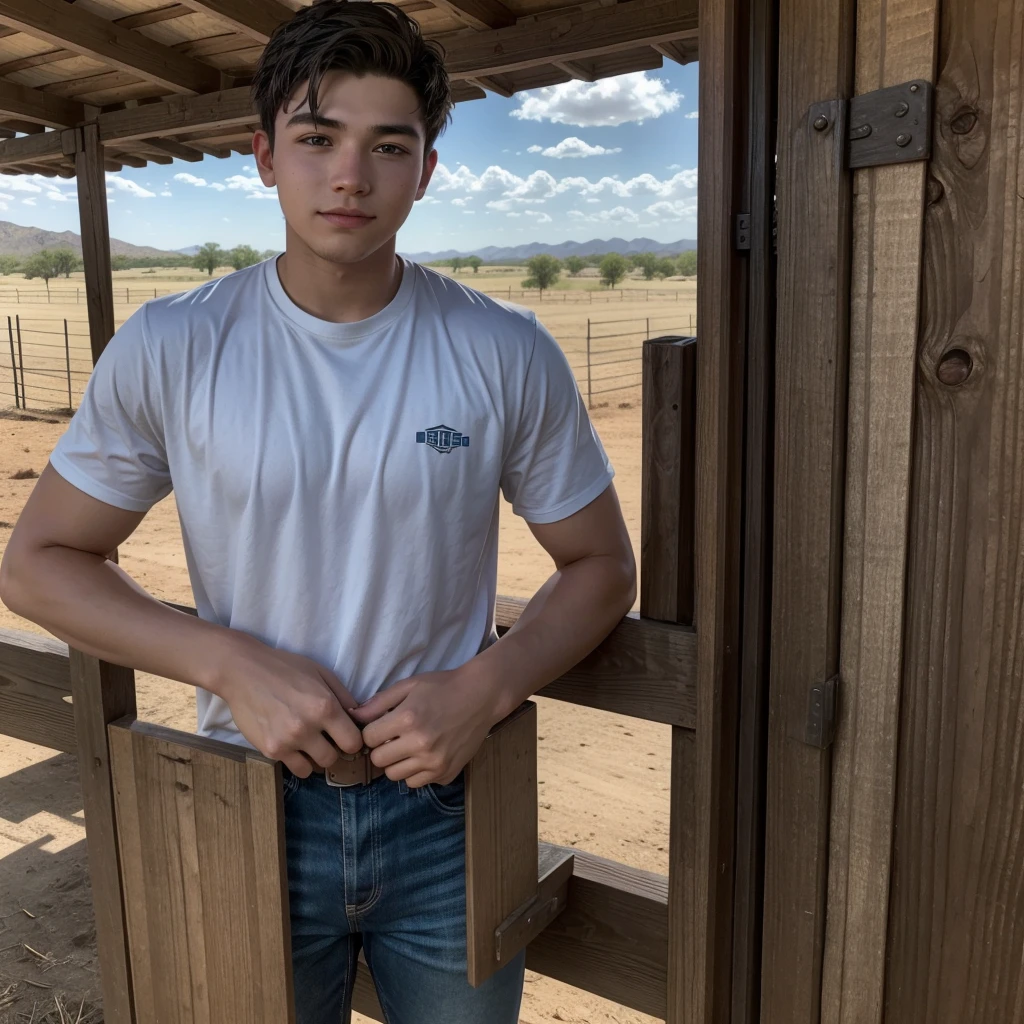 a young man from a poor ranch working with many dreams and goals