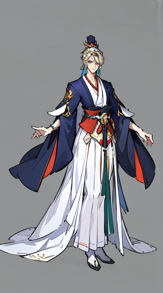 1 man(ใบHandsome face),unique,Standing and painting the whole body.,alone,transparent background,Original character designs from East Asia,Game character costume design,Gorgeous dress,Highly detailed,Color grade,white background,Ultra high resolution,Sharp focus,HD,8K,clear face,clear details,beautiful eyes,Handsome face