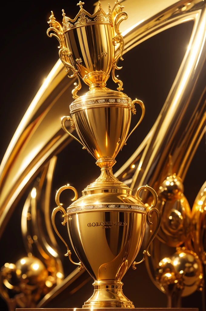 big beautiful glorious crystal trophy on display, BREAK ,background\(at very beautiful clean museum\),quality\(8k,wallpaper of extremely detailed CG unit, ​masterpiece,hight resolution,top-quality,top-quality real texture skin,hyper realisitic,increase the resolution,RAW photos,best qualtiy,highly detailed,the wallpaper,cinematic lighting,ray trace,golden ratio\),(dynamic angle),award-winning,(close up trophy:1.5),