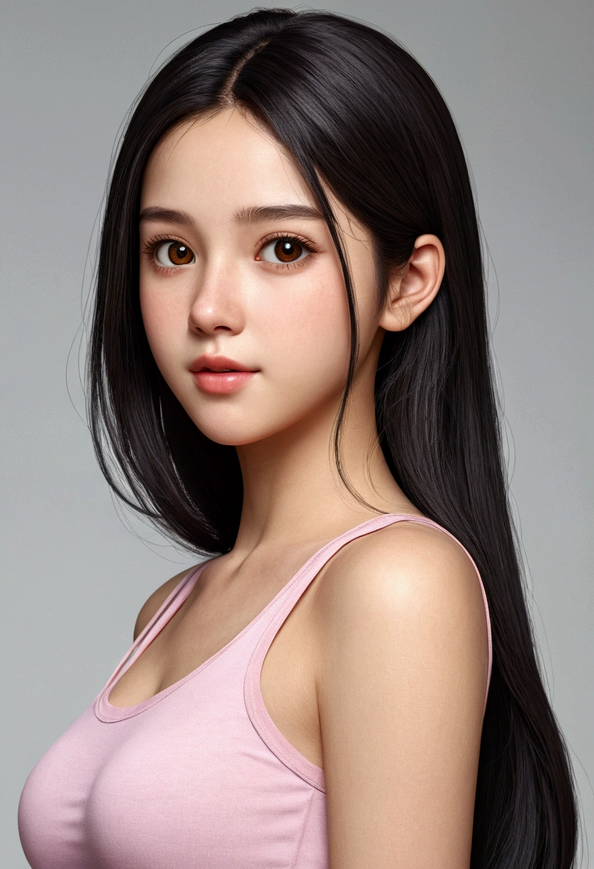 Cute age Girls, Height: about 160cm, Brown eyes, Bright and pretty colored clothes, Long straight black hair, masterpiece, 最high quality, 超high quality, high quality, High resolution, ultla High resolution, Absurd, 4K, 8K, 16K, Very detailed, Complex, Great shading, High Contrast, Realistic, photo Realistic, RAW Photos, photo shoot, Super detailed illustrations, shortening, Perfect Anatomy, Correct Anatomy, Perfect proportions, Perfect Face, Perfect hands, Perfect Legs, Perfect Fingers