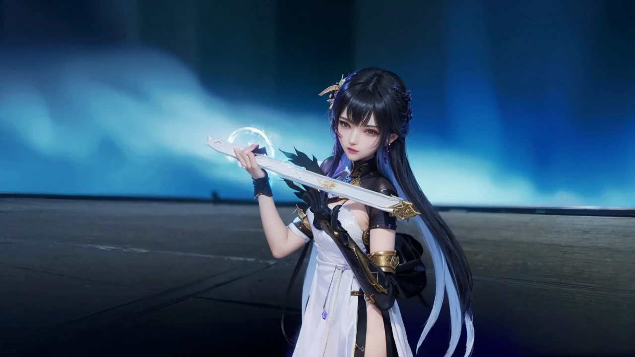 a close up of a woman with a purple and black costume, shadowbringers cinematic, 4 k detail fantasy, a beautiful fantasy empress, game cg, xianxia fantasy, xianxia hero, 2. 5 d cgi anime fantasy artwork, cinematic goddess close shot, ruan jia and artgerm, wow 4 k detail fantasy, hyperdetailed fantasy character