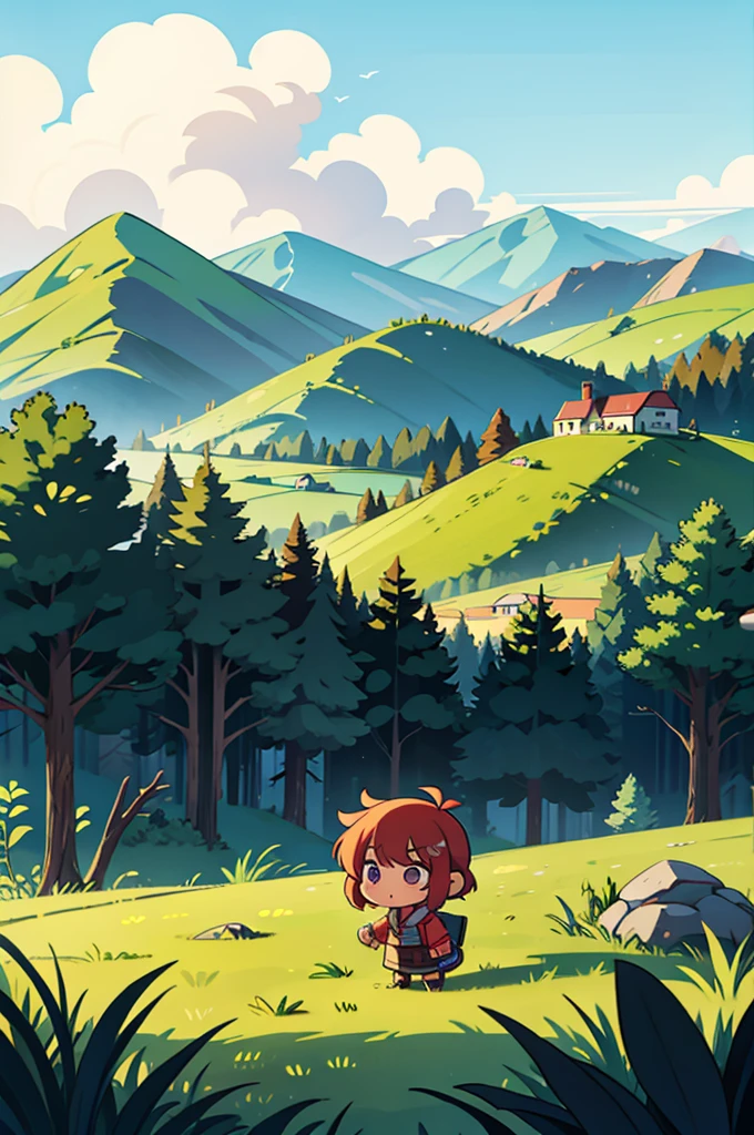 chibi style landscape recolor