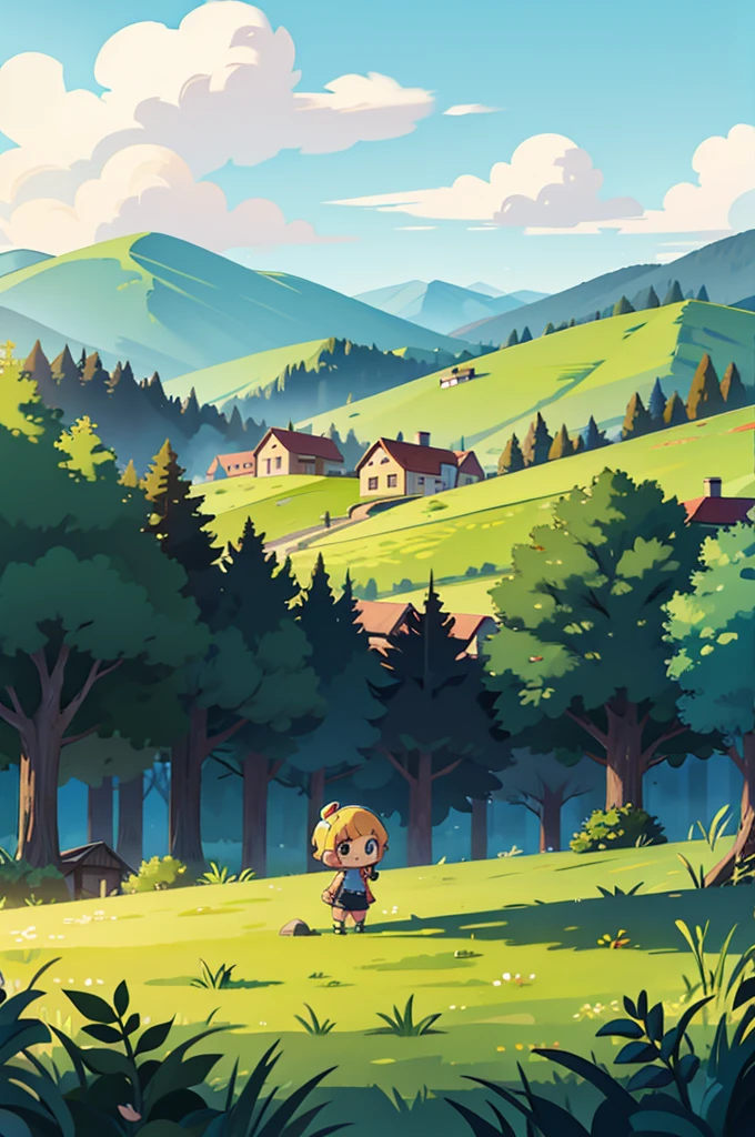 chibi style landscape recolor