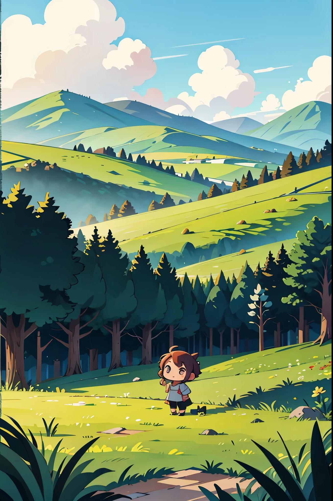 chibi style landscape recolor