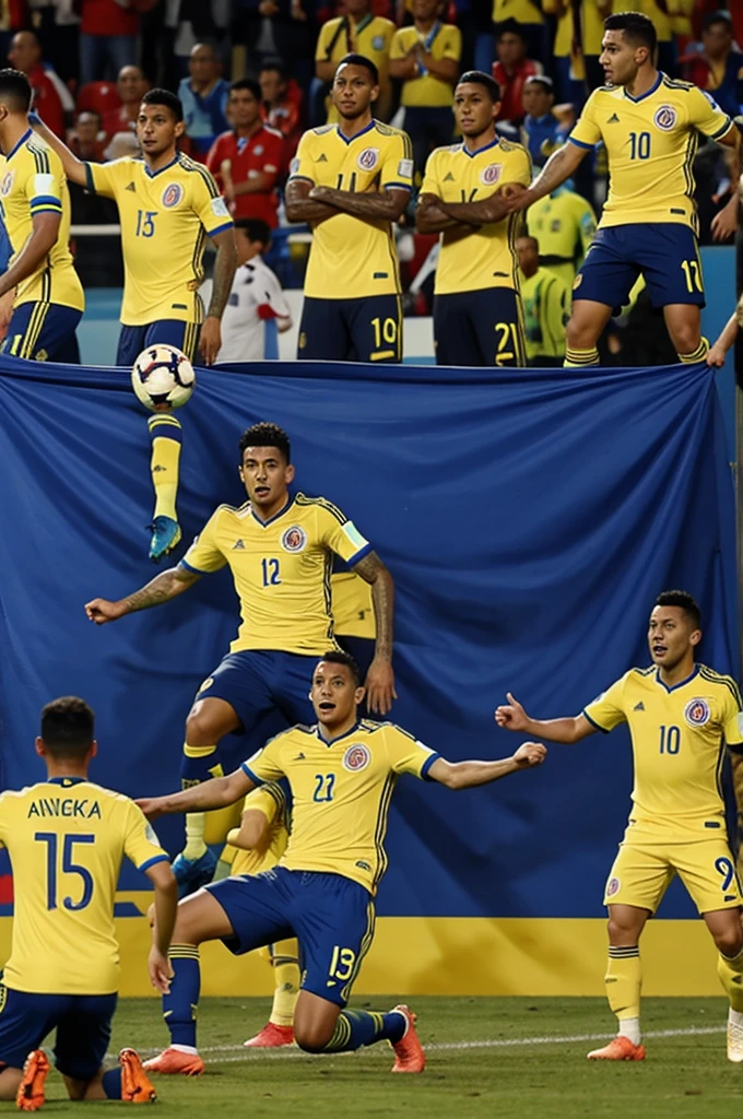 Flag of the Colombian soccer team