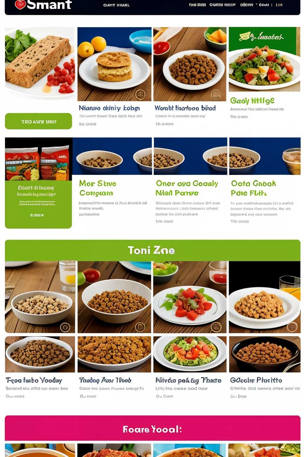Design the Topshelf pet food zone in the SmartHeart brand department store. want fun delicious food Eat and be healthy
