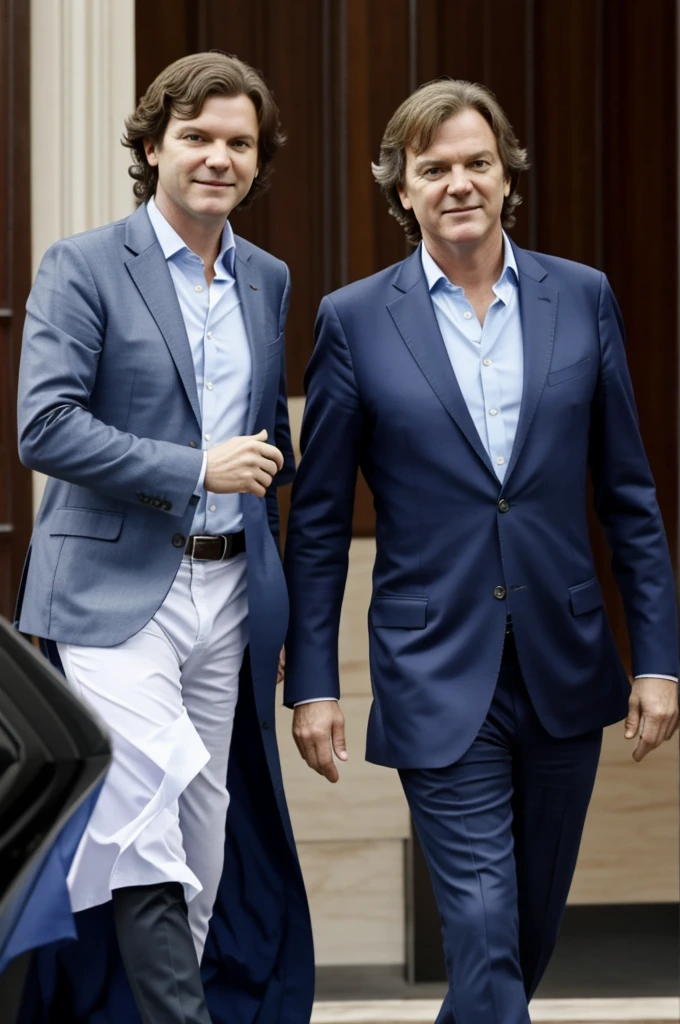 Javier Milei and José Antonio Kast presidents leaving 