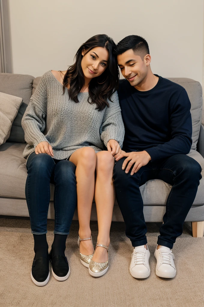 Couple photos shoe matching