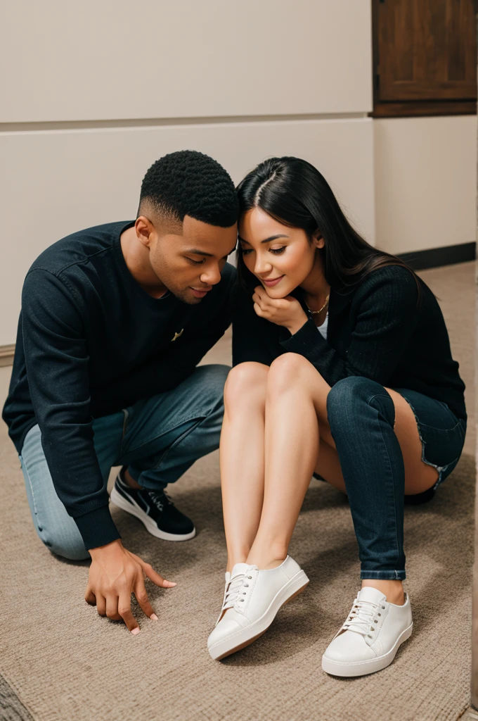 Couple photos shoe matching