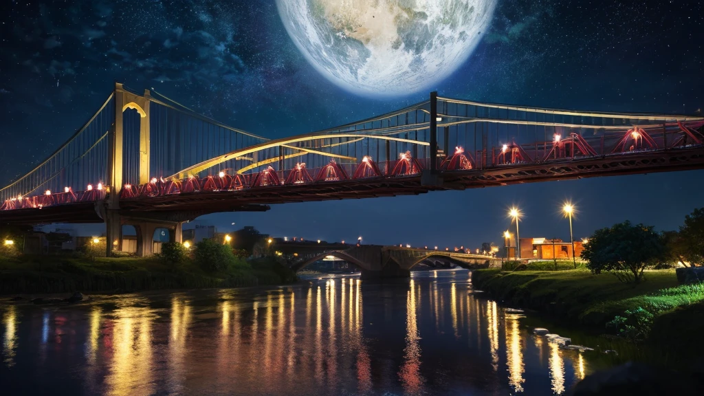river night Highest quality An illustration anime
