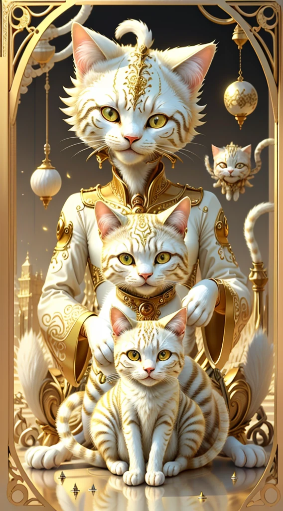 Ivory Gold AI Psychedelic Magic,Cat,One,Cleanliness,Bright,smile,interesting,god々Shii