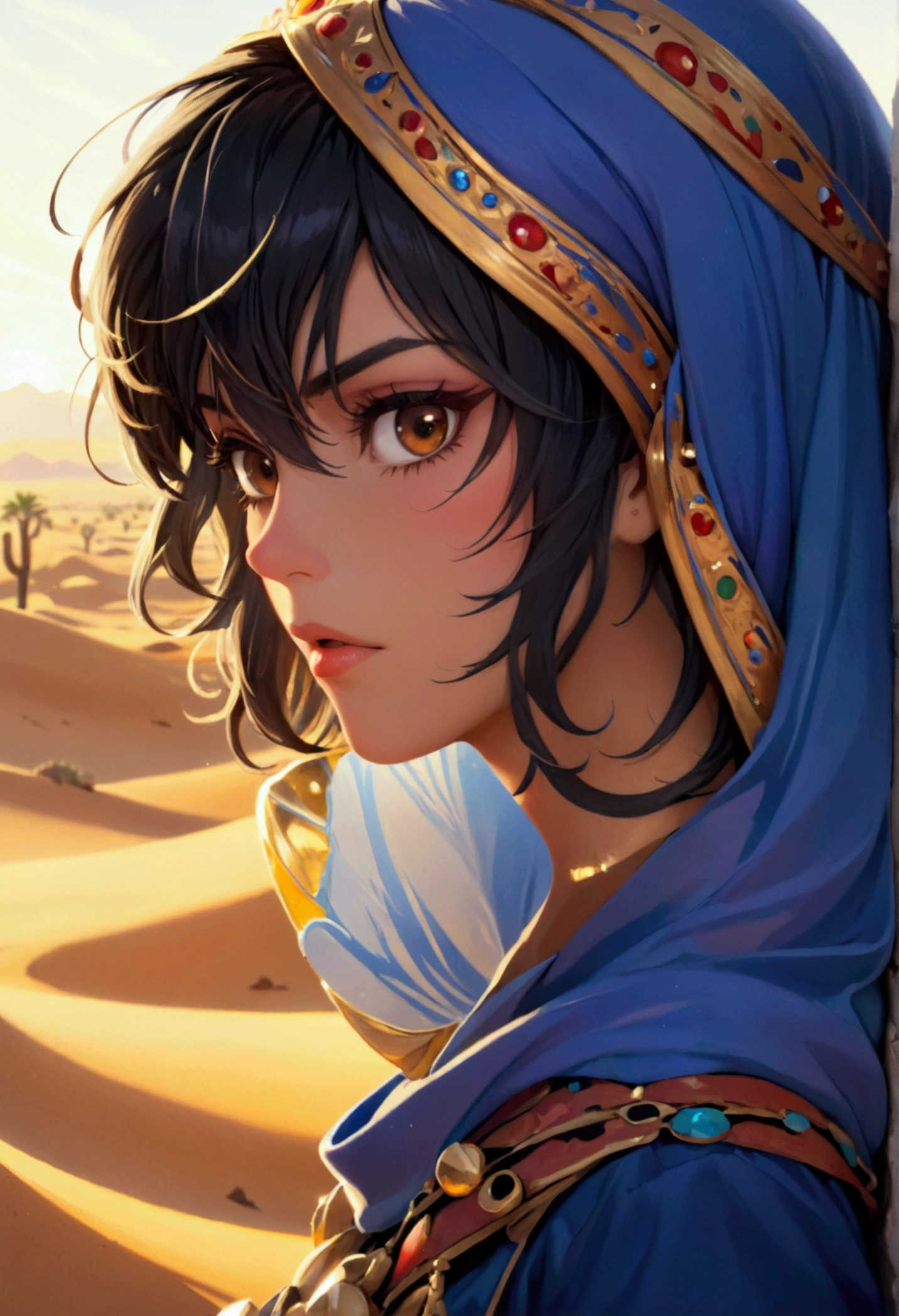 Desert Princess, full boy shot, gigantic 