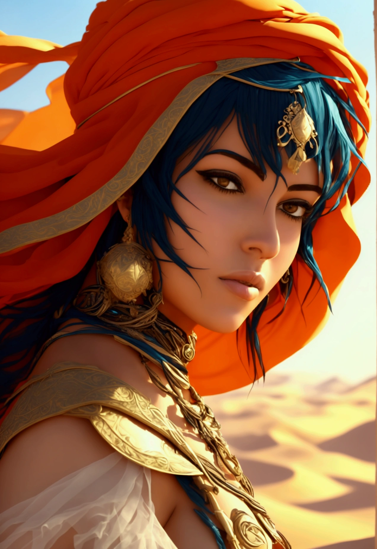 Desert Princess, full boy shot, gigantic 