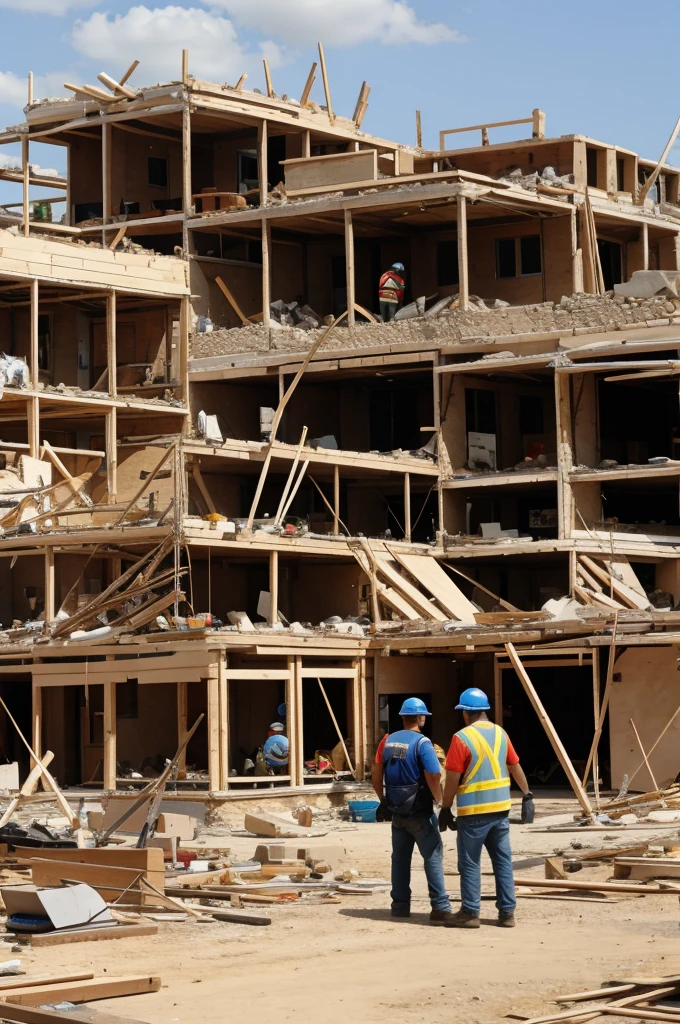 People rebuilding

