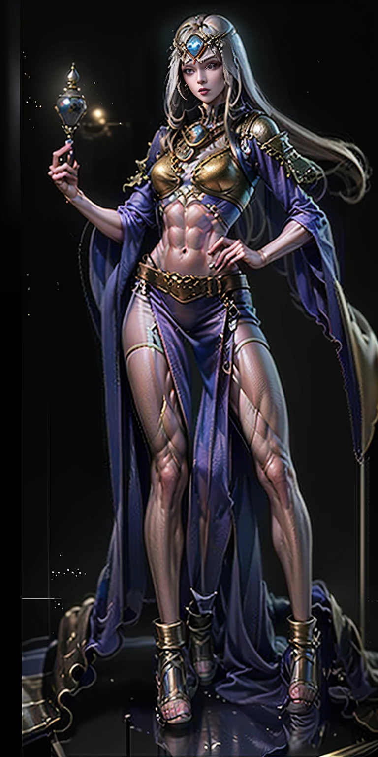 Solo Female: Body: Tall and slim with an hourglass figure Toned and muscular physique Slender abs Perfect anatomy
