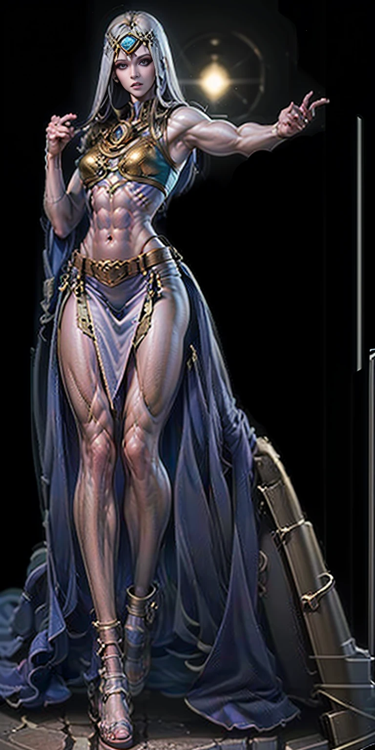 Solo Female: Body: Tall and slim with an hourglass figure Toned and muscular physique Slender abs Perfect anatomy