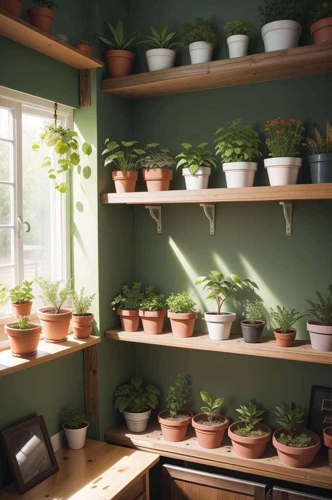 potted,Greenery,cultivating,inside in room,There are a lot of them,watering