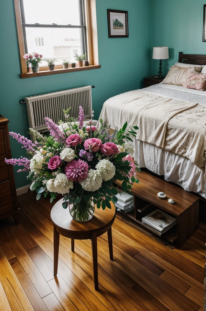 A lot of flowers in the room