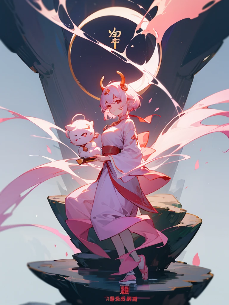 - In the quiet and peaceful Yue Lao Temple,Xiao Xiangzi is wearing a light pink dress,Beautiful figure,But he bears the name of a eunuch。