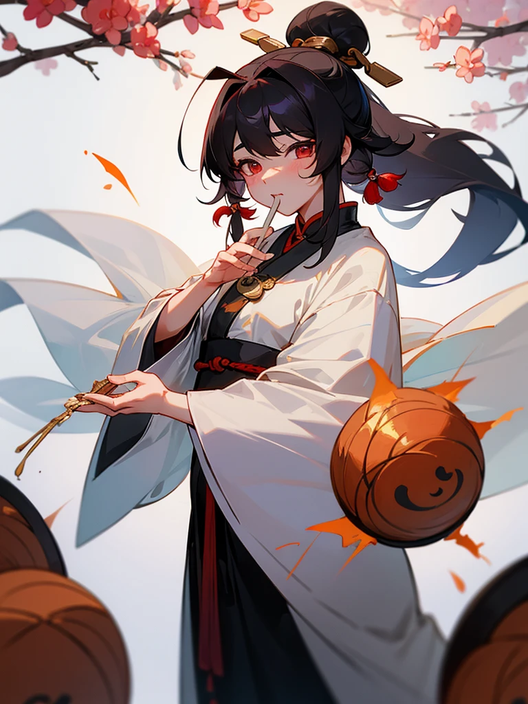 - Yue Lao is wearing a loose Taoist robe,White beard fluttering,Prepare three sumptuous meals for Xiao Xiangzi every day,I would also give her some small change as pocket money.