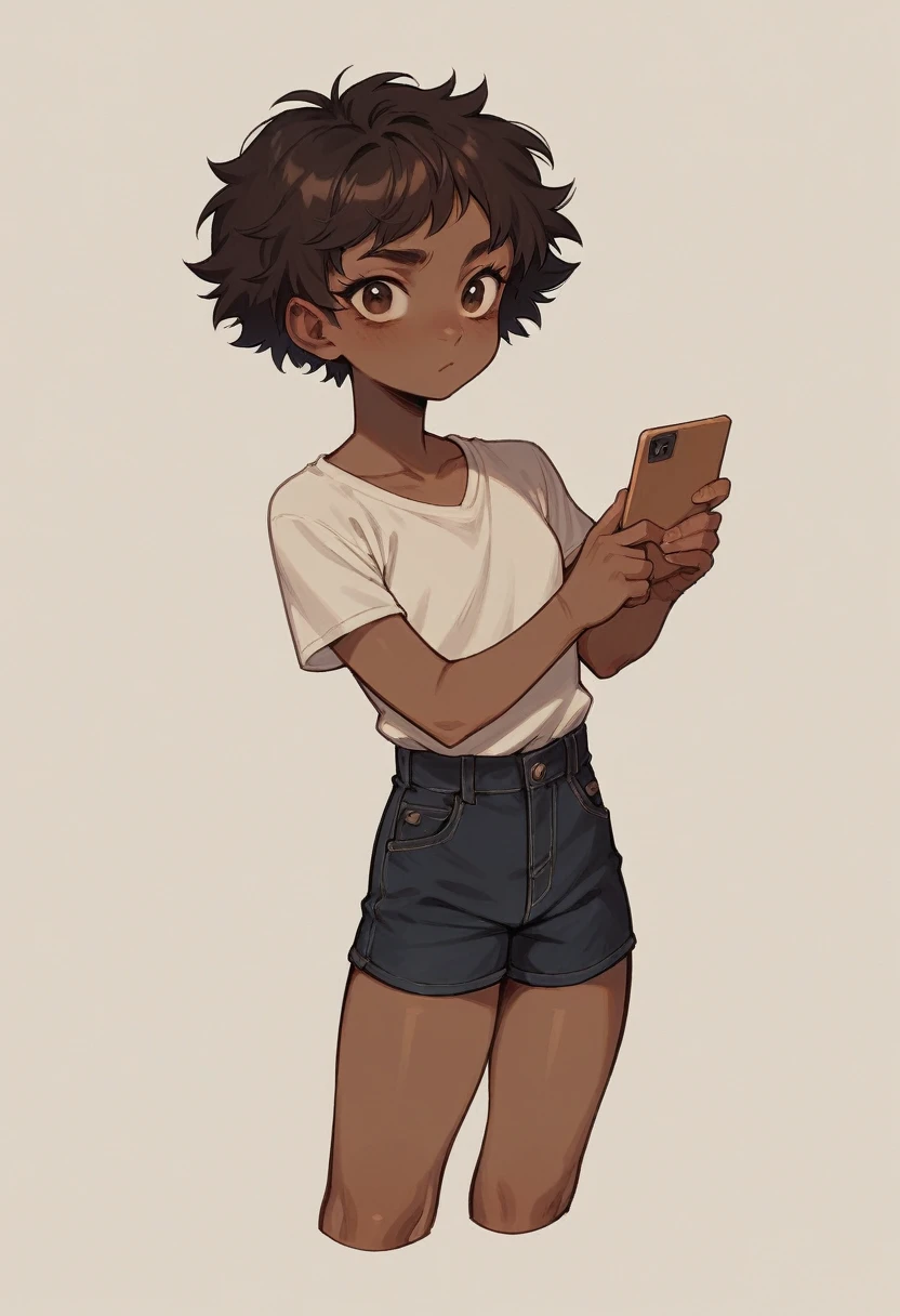 brown skinned girls/flat hair (with appropriate clothing)