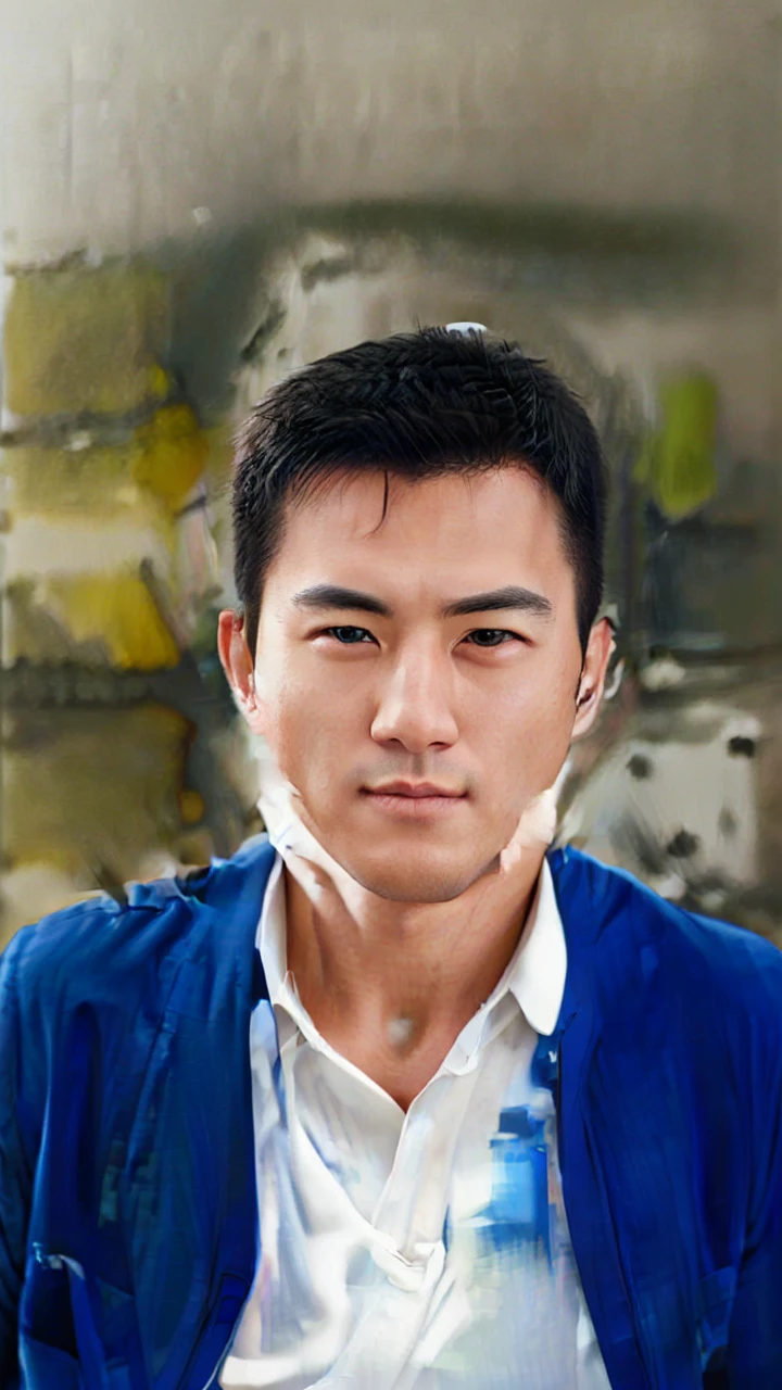 1man, 
a 30 y.o muscular male wearing long-sleeve white shirt and tie, upper body,
 soft lighting, 
masterpiece, best quality, 8k uhd, dslr, film grain, Fujifilm XT3 photorealistic painting art by midjourney and greg rutkowski