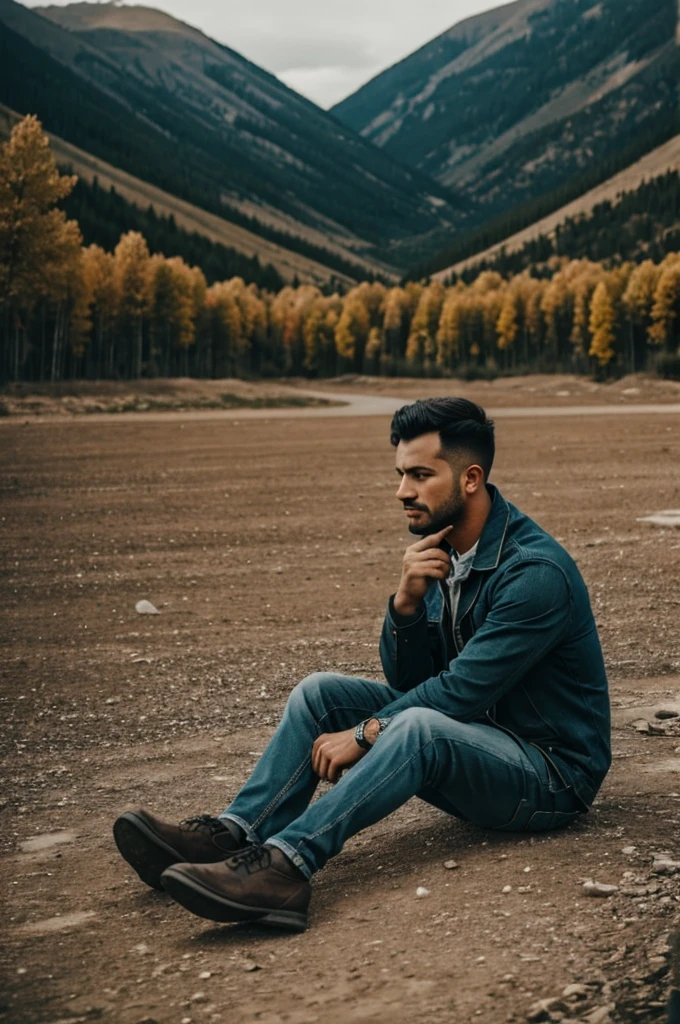 A video of a man alone in the world