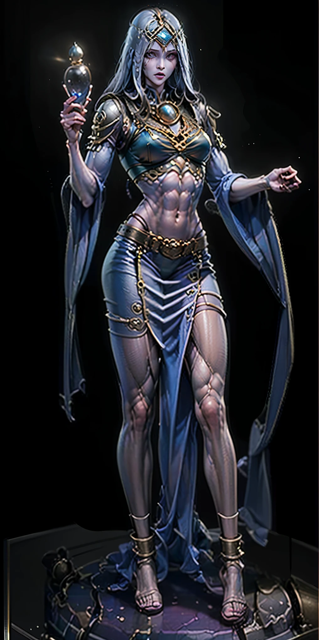 Solo Female: Body: Tall and slim with an hourglass figure Toned and muscular physique Slender abs Perfect anatomy