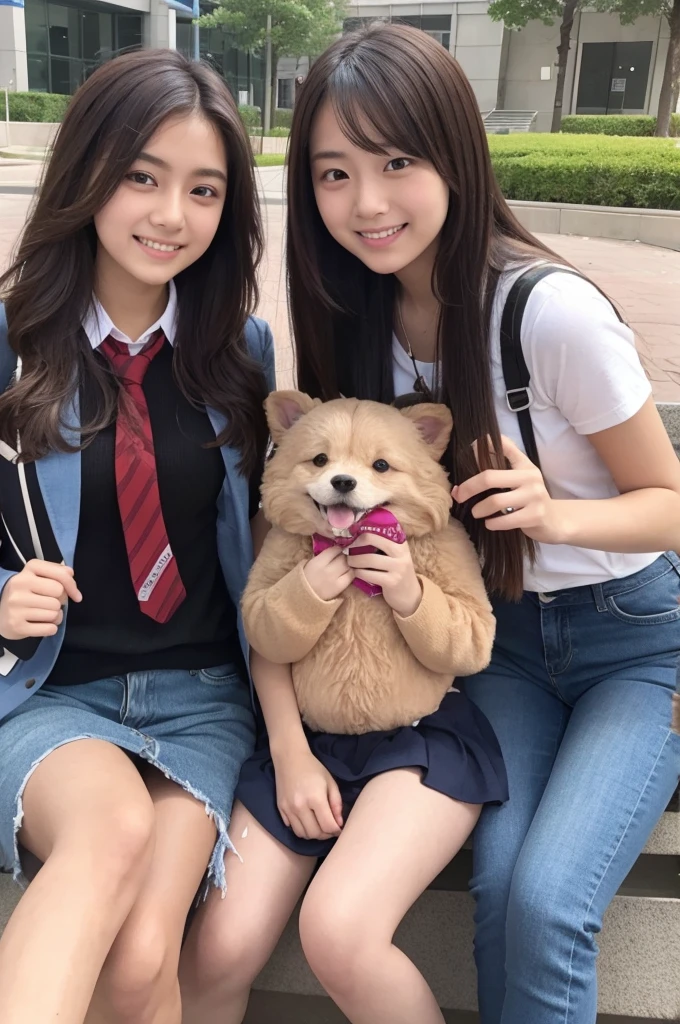 My high school best friend who are enjoying university