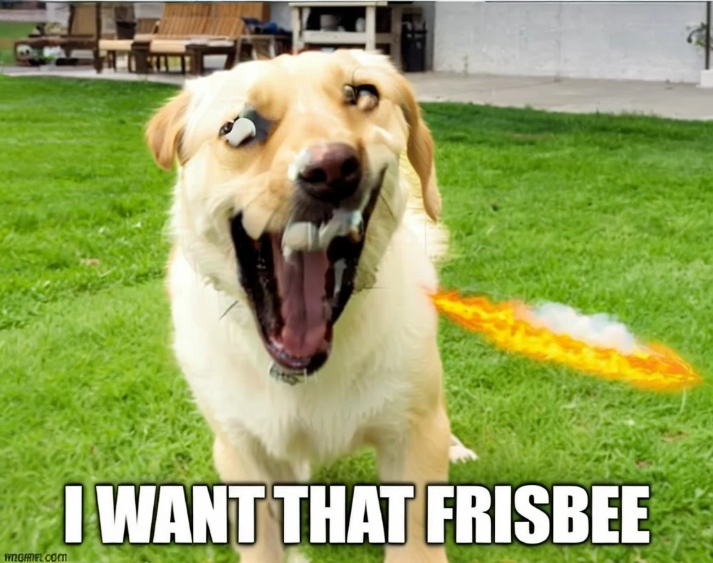 portrait of a dog breaking the sound barrier, sparks, lightning, Vapor cone, sonic boom