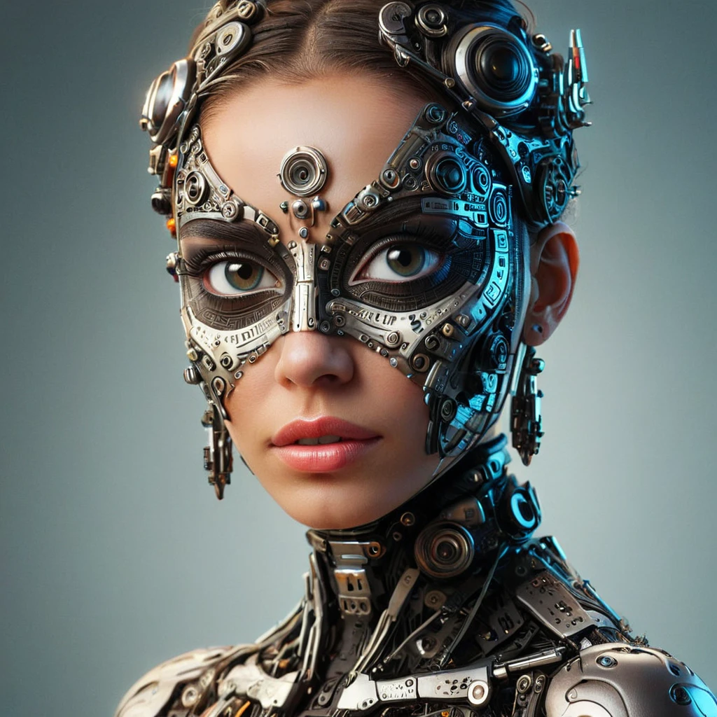 a pretty fashionable futuristic woman with black and white paint on her face,
perfect symmetric eyes, futuristic woman portrait, ethereal, best of behance, transhuman, intricate, hyperdetailed face and eyes, by Christian W. Staudinger,
masterpiece, sharp focus, depth of field, unreal engine, perfect composition,
cgsociety, digital art on pixiv, artstation, 8k, hdr