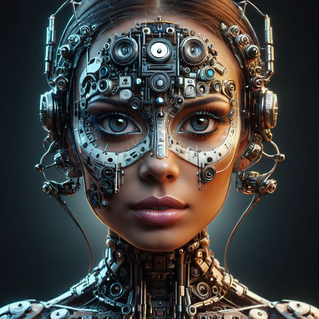 a pretty fashionable futuristic woman with black and white paint on her face,
perfect symmetric eyes, futuristic woman portrait, ethereal, best of behance, transhuman, intricate, hyperdetailed face and eyes, by Christian W. Staudinger,
masterpiece, sharp focus, depth of field, unreal engine, perfect composition,
cgsociety, digital art on pixiv, artstation, 8k, hdr