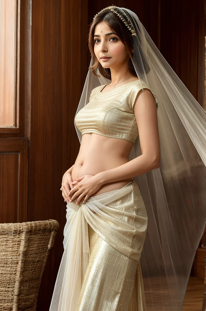 Create Anushka Sharma wear veil in pregnancy