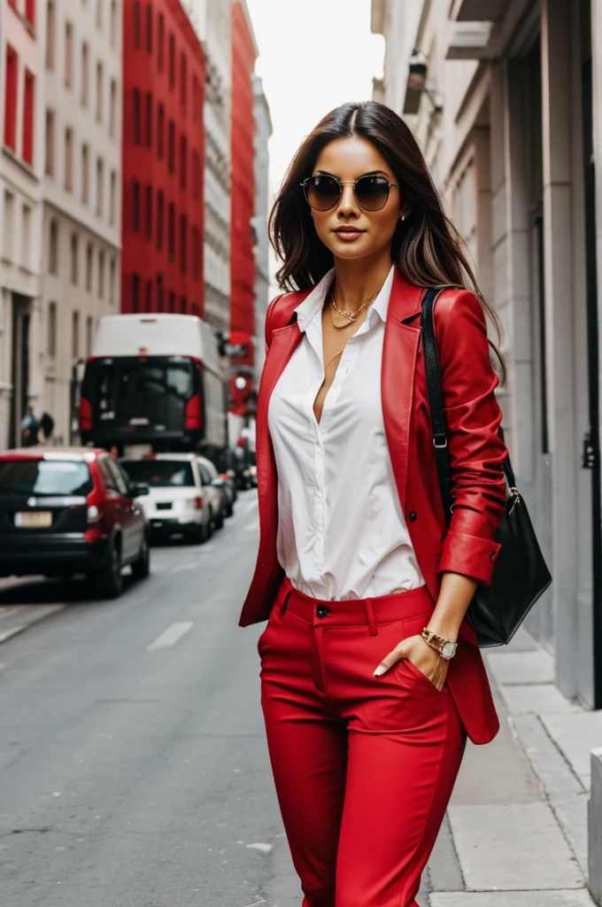 Look to go see Carin Leon wearing red pants
