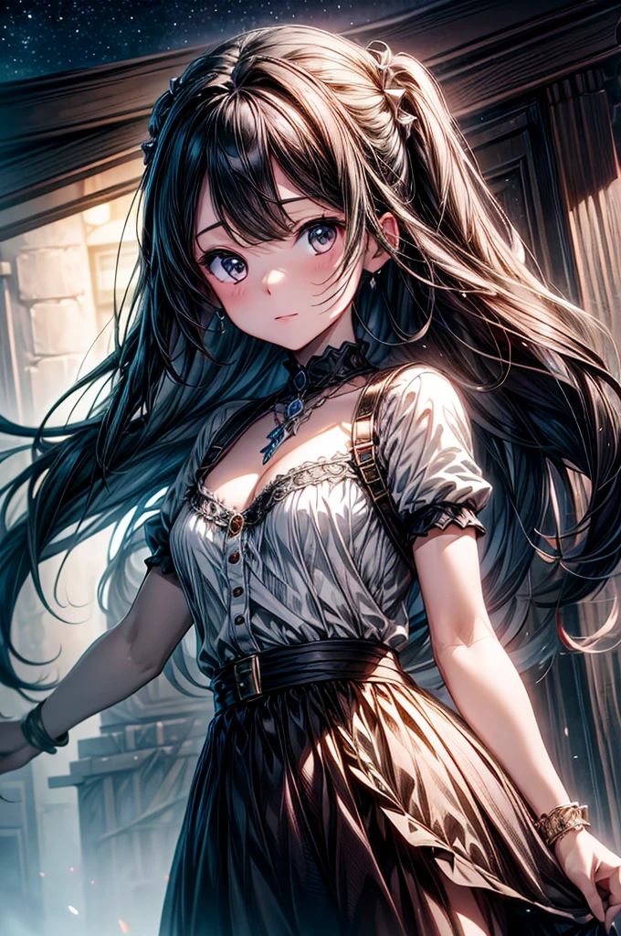 masterpiece, best quality, extremely detailed CG unity 8k wallpaper, Queen of the Desert, Looking down here, 